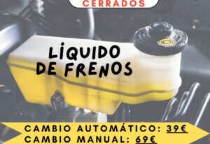 paquete cerrados líquido de frenos