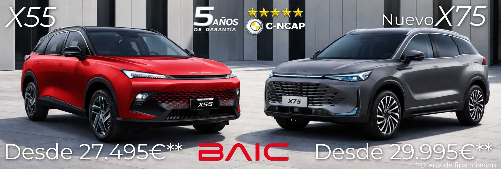 Nuevo BAIC X75 y BAIC X55